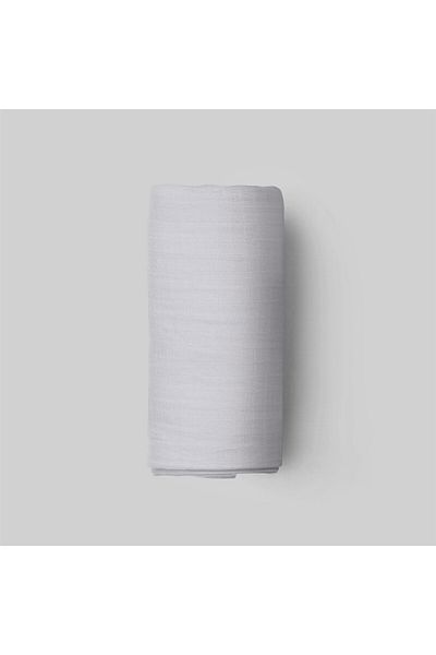Maki 100% Cotton Gray 90x190 50x70 High Edged Single Elastic Sheet Set