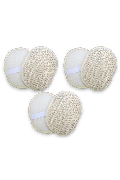 Çeştepe Bath Loofah 3-Piece Body and Face Loofah with Hand-Plug Elastics
