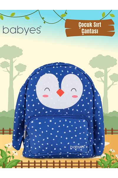 Babyes Rucsac pentru copii Penguin Bleumarin