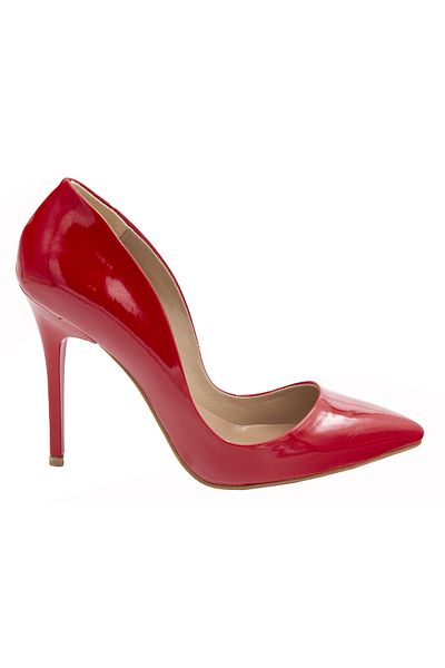 MADİVA Red Patent Leather 10 Cm Heeled Stiletto Shoes