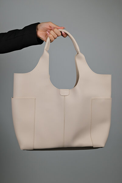 LuviShoes Amaya Cream Women's Shoulder Bag