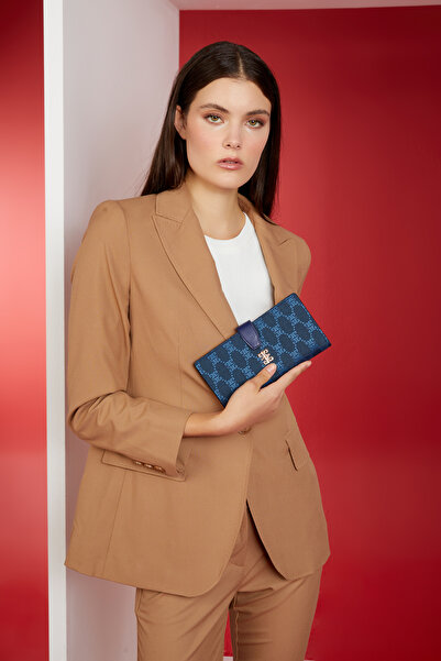 Pierre Cardin Portofoliu Canvas4P Denim și geantă clutch pentru femei 06PO23K...