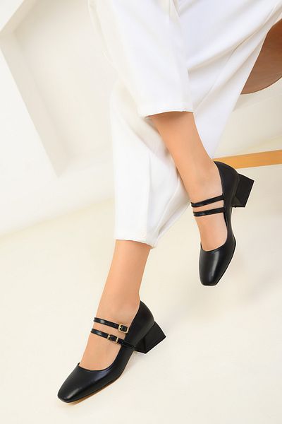 SOHO Black Women's Classic Heeled Shoes 18524