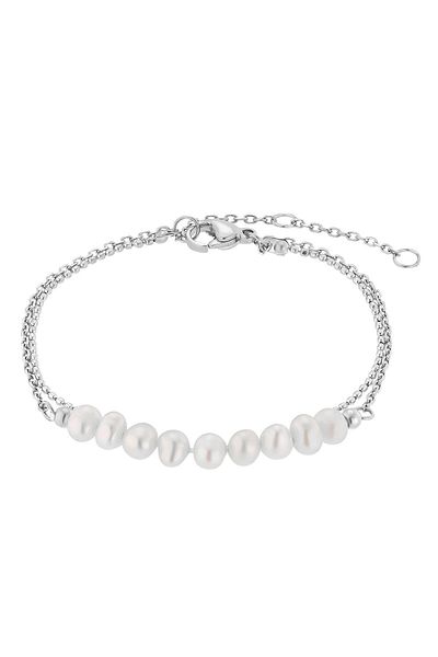 Heideman Armband mit Perle Tony silberfarben poliert elegant