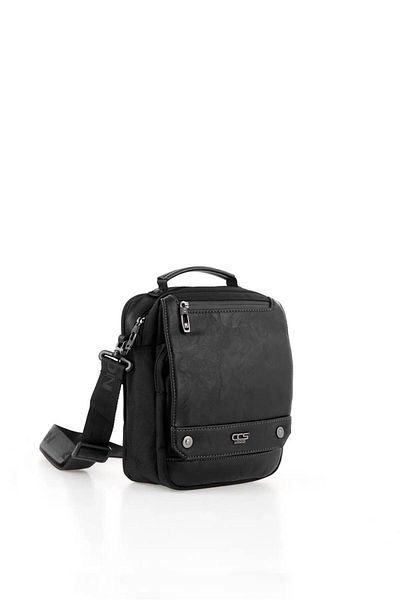 ÇÇS Men's Black Crossbody Bag - Ççs 31373