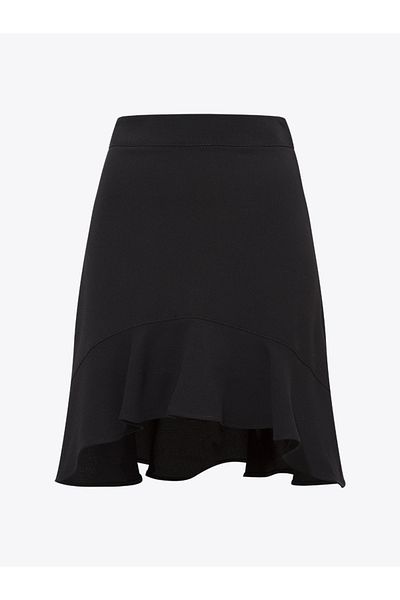RİVUS Fusta mini cu volan - neagra