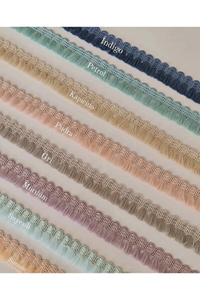 sarra 5 Meters Gray Water Stone Tasseled Guipure