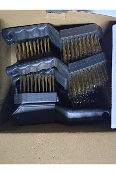 enc WIRE BRUSH PLASTIC HANDLE 6 NO (12 PIECES)