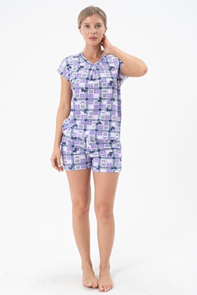 Rich Women's Pajamas Set Shorts T-Shirt Homewear 100% Cotton