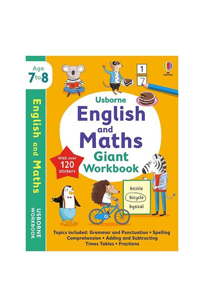Usborne English and Maths Giant Workbook 7-8