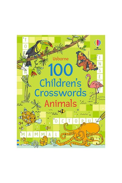 Usborne Usborne 100 Animals Crossword for Kids