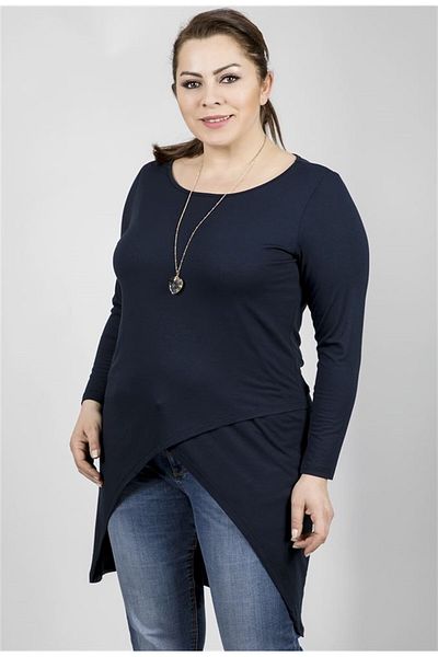 MYLİNE Tunica lungă asimetrică în față