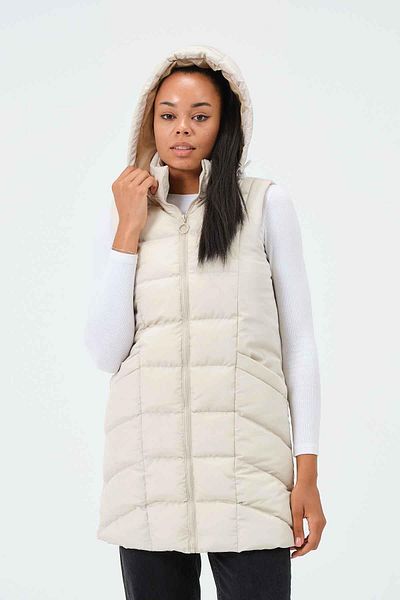 PIQUE Nita Upright Pocket Detail Vest - Ivory