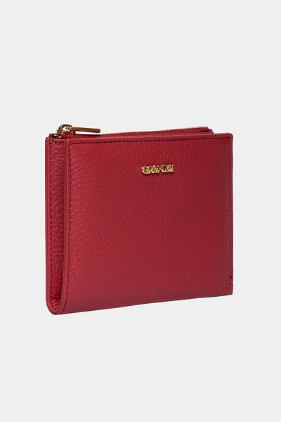 Grande 2805 Genuine Real Leather Zippered Women's Wallet Flother Burgundy