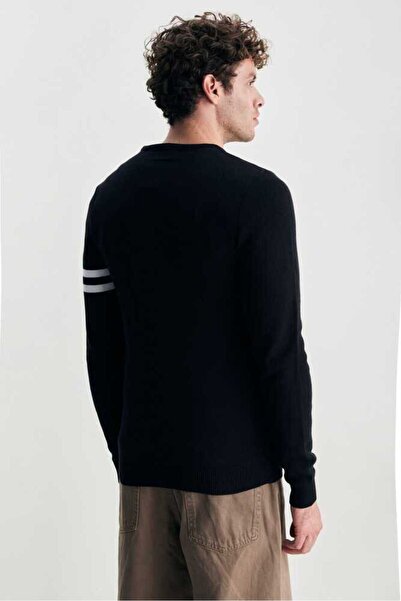 UCLA Ανδρικά πλεκτά με μαύρο ζακάρ σχέδιο Guala