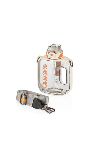 Vagonlife TKK 1000ml Leakproof Tritan Sport Flask with Carrying Strap Suitable for Use with or without Strawberry
