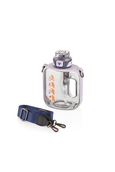 Vagonlife TKK 1000ml Leakproof Tritan Sport Flask with Carrying Strap Suitable for Use with or without Strawberry