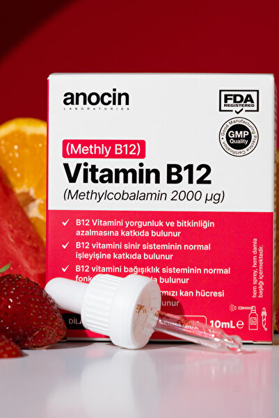 anocin Methyl Cobalamin B12 Sprey 1000 Mcg 2000 Ug 10 ml B12 Vitamin