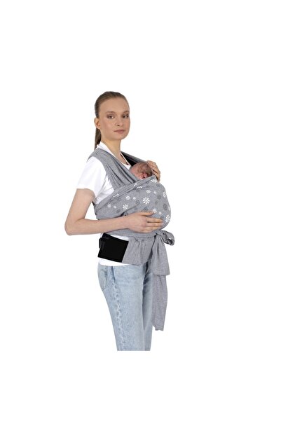 Sevi Bebe Destekli Giymeli Sling Art-571 Gri Gri
