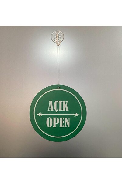 Dekokonsept Açık-Kapalı (Open-Close) Kapı Tabelası