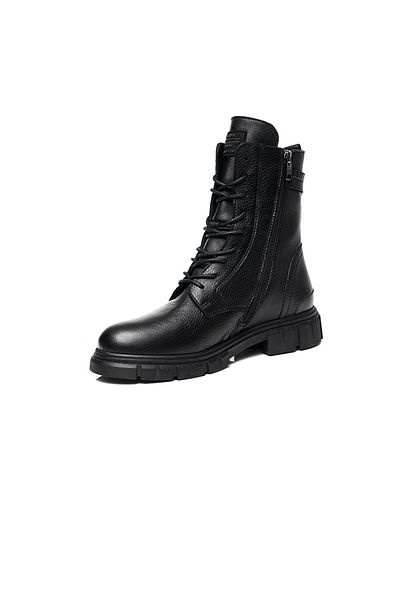 Greyder Γυναικείο γνήσιο δέρμα Military Lace Up με φερμουάρ Άνετη εφαρμογή 32720