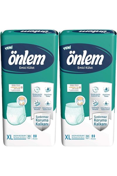 ÖNLEM Absorbent Panty Diapers Xl Extra Large Large (60 PCS)