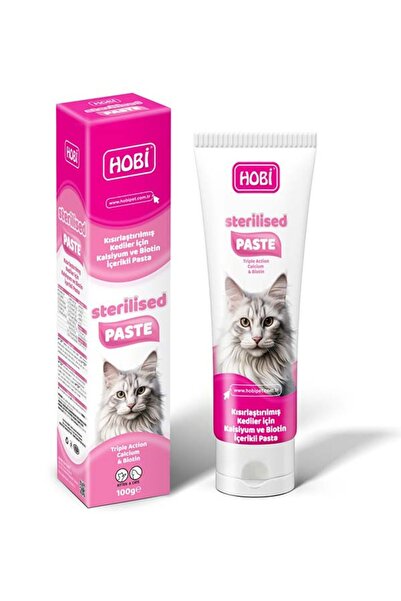 HOBİ Hobi Sterilised Paste Kısır Kediler İçin Kalsiyum Ve Biotin Pastası 100gr