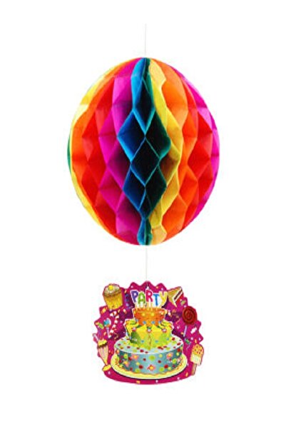 Kazanabil PARTY SARKIT PETEKLİ KAĞIT TOP ASMA SÜSÜ 60CM