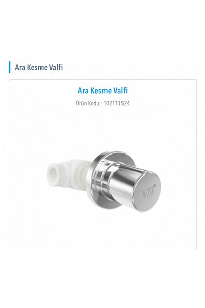 KOLDOOR Yak Chrome Intermediate Cut Valve Built-in Stop Valve102111524