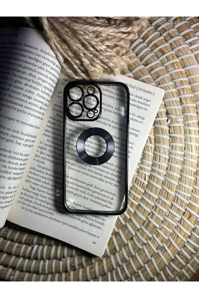 Iphone 13 Pro Uyumlu Köşeli Siyah Extra Kamera Korumalı (KAMERASI LENSLİ) Telefon Kılıfı