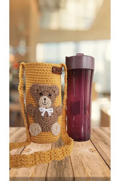 nazegram 450 ml Children's Drinking Bowl with Straw, Flask and Carrying Bag, Pouch