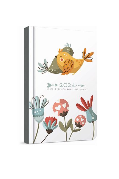 Gıpta 2024 139-YBK My Bird Diary 13x21 Daily Cream Agenda