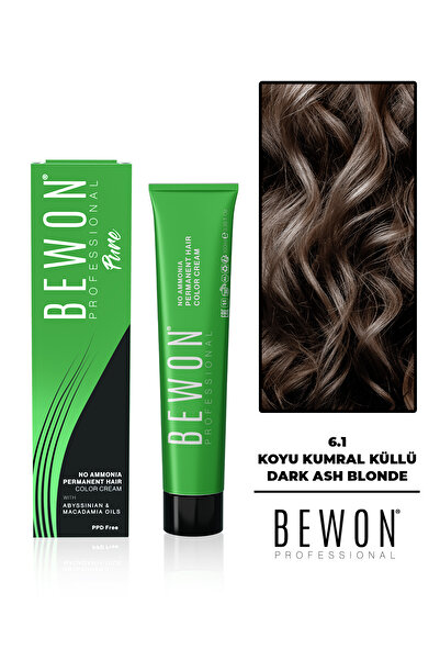 BEWON Amonyaksız Saç Boyası - Koyu Kumral Küllü 6.1