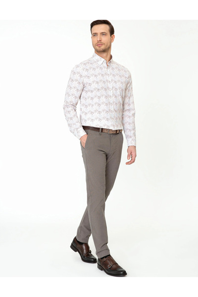 Cacharel Erkek Slim Fit Kanvas Pantolon G051SZ078.000.1371029.VR029