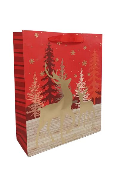 PASTRY PLANET New Year's Special Gift Pine Tree and Deer Patterned Bag [6 Pieces]
