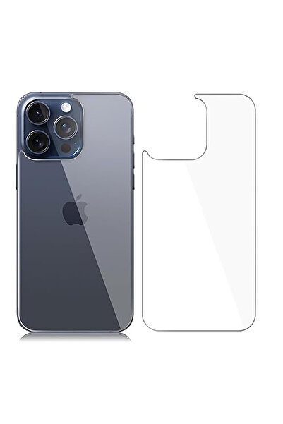 Microcase iPhone 15 Pro Arka Kapak Için Tempered Glass Cam Koruma - Al3270