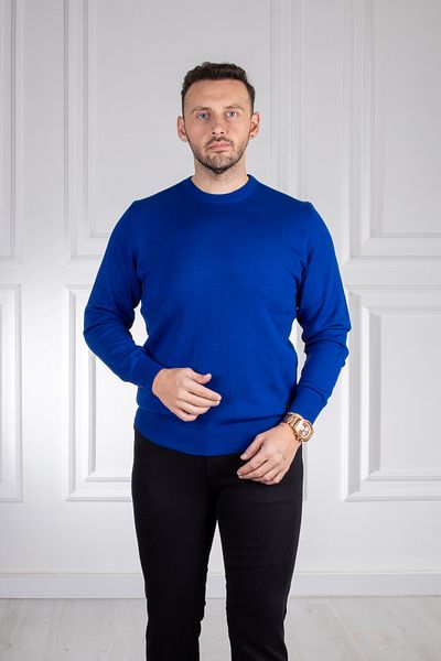 Sarar Επισκέψτε το πλεκτό πουλόβερ Saris O Neck Saks Blue