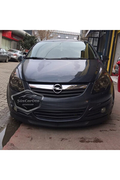 ŞüsCarOto Aksesuar Opel Corsa D 2006-2014 Uyumlu Astra H lip Esnek Ön Lip 2 P...