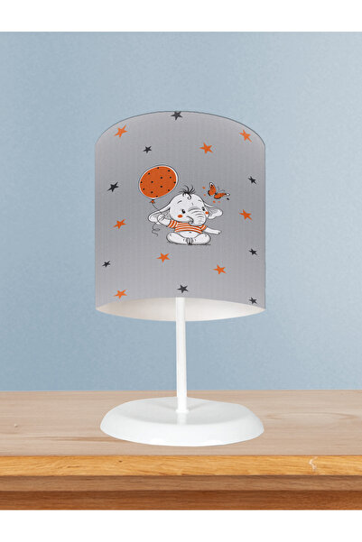 MEKTA HOME Turncu Elephant Balloon Patterned Baby and Children's Room Lampshade