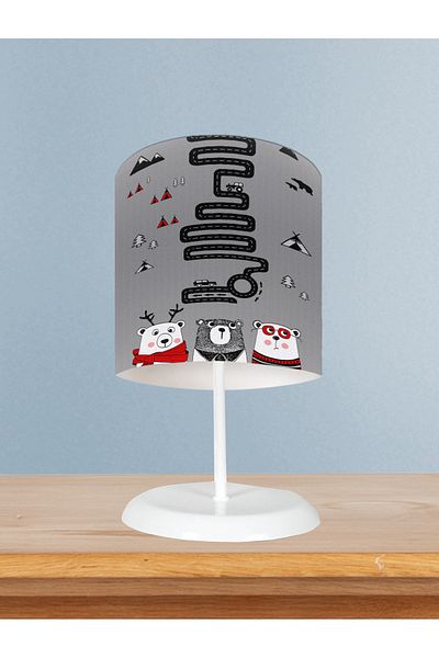 MEKTA HOME Three Cute Bears and Path Patterned BABY and CHILD Lampshade