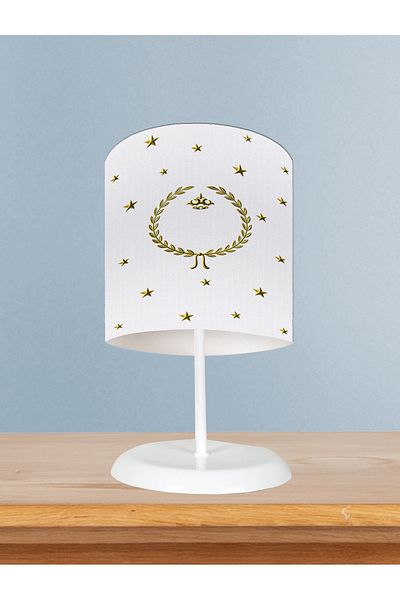 MEKTA HOME Crown Patterned Baby and Kids Room Wreath Lampshade