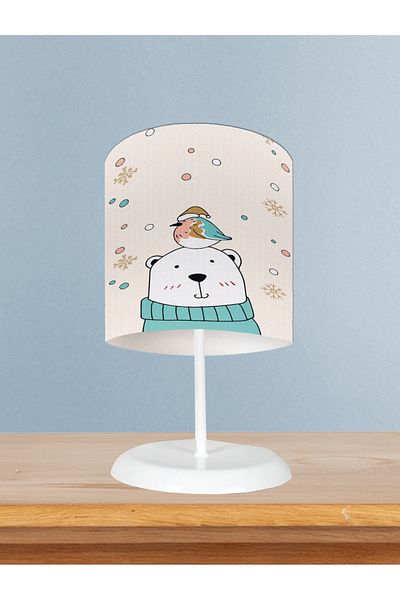 MEKTA HOME Bear Patterned Pole Lampshade for Baby and Children's Room