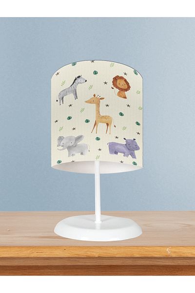 MEKTA HOME Safari Patterned BABY and KIDS Room Lampshade