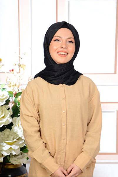 isometric Likralı Penye Dikişli Uzun 4 Mevsimlik Şal