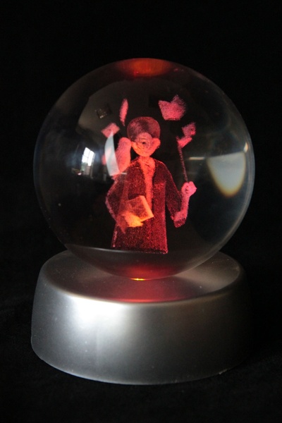 moryconcept Cam Küre Harry Potter Işıklı Standlı Arkadaşa Hediye