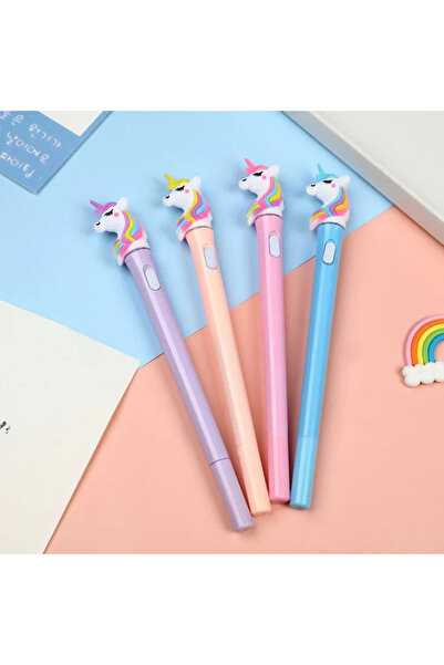 NaSaDAN 1 Adet Unicorn Işıklı Jel Tükenmez Kalem