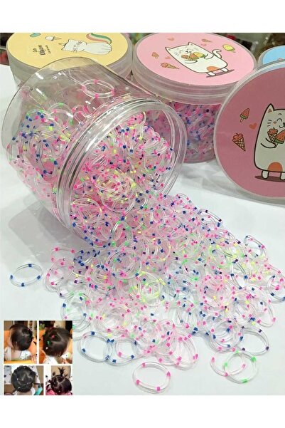 zyc 500 de bucăți de agrafe elastice pentru împletitură de păr, care nu se ru...