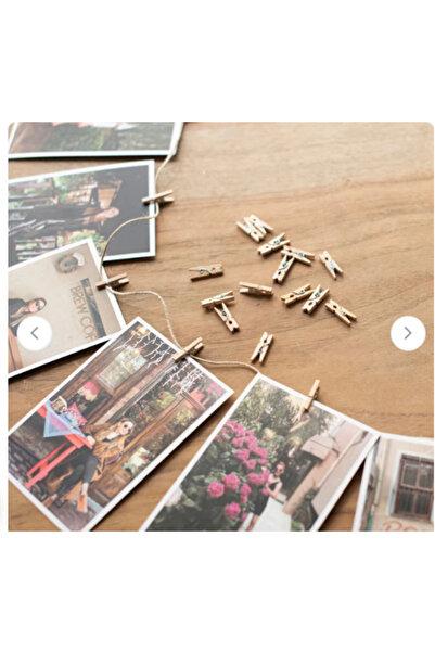 Tahtakale Dünyası Ahşap mini mandal seti minik resim not yada süsleme yapıp a...