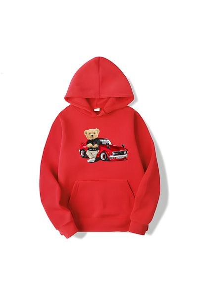 MAGORS Памучен суитшърт с качулка и дълъг ръкав с щампа на кола от SVART WEAR