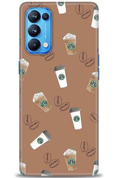 MRCİLETİSİM حافظة مطبوعة عالية الدقة لهاتف اوبو رينو 5 برو - بني + واقي شاشة ...